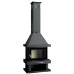 Chimenea de Leña Frontal C-200 K Cristal Serigrafiado 13,8 kW