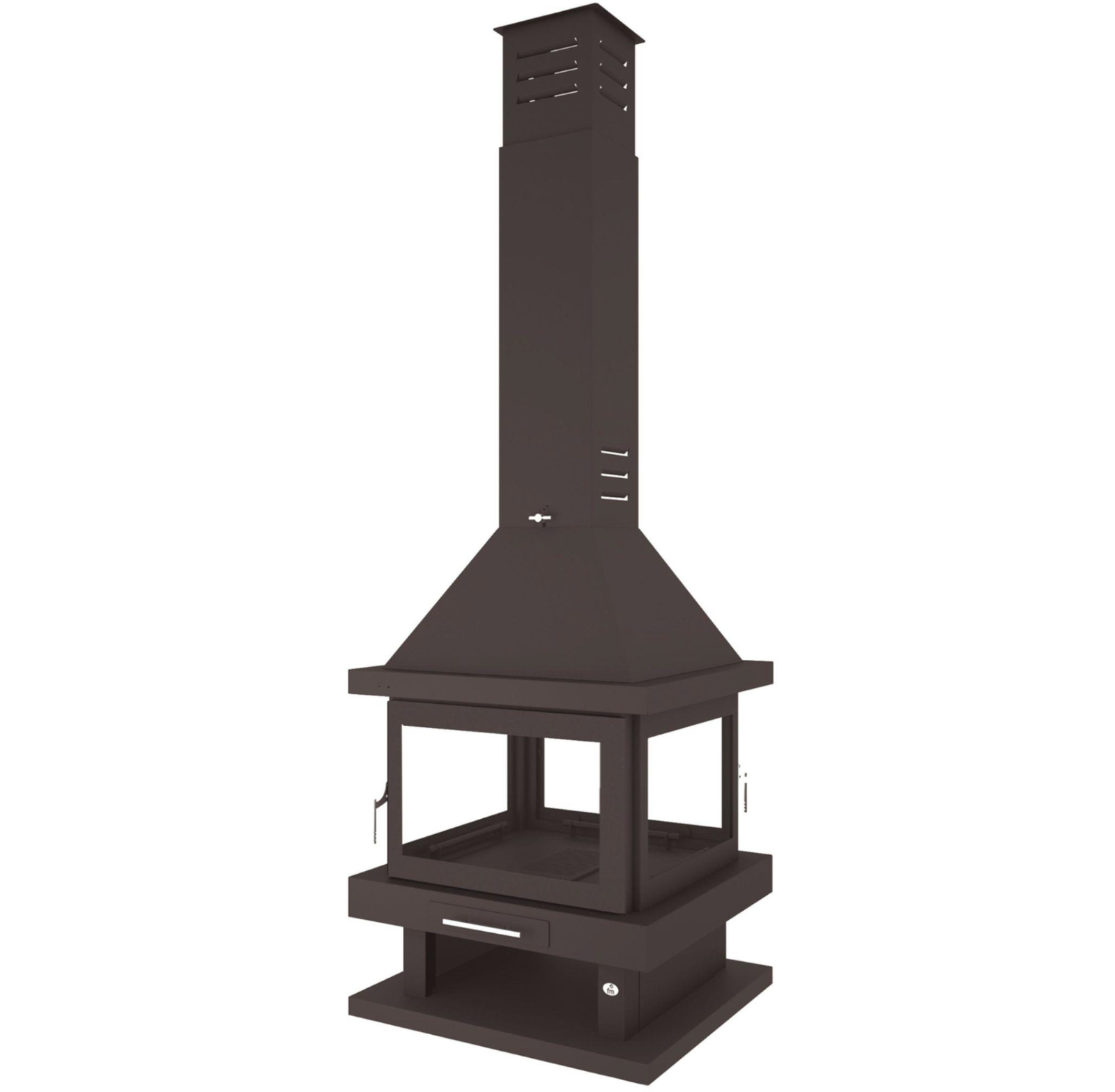 1-2-e1727175095550.png Chimenea de Leña Central C-204 13kW - Imagen 1