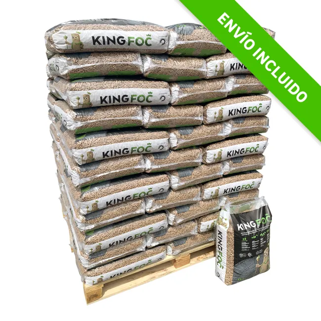 1-35.webp Palet de 77 sacos de pellets KINGFOC - Imagen 1
