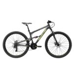Bicicleta de montaña de aluminio con suspensión total de 29″ - Cross Country, negra