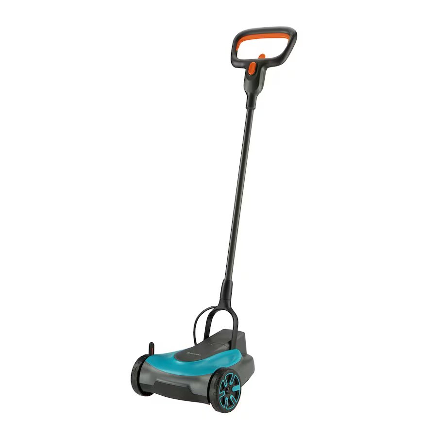 1-42.jpeg Gardena cortacésped a batería jardines pequeños 22/18 V HandyMower Power for All Gris / Azul - Imagen 1