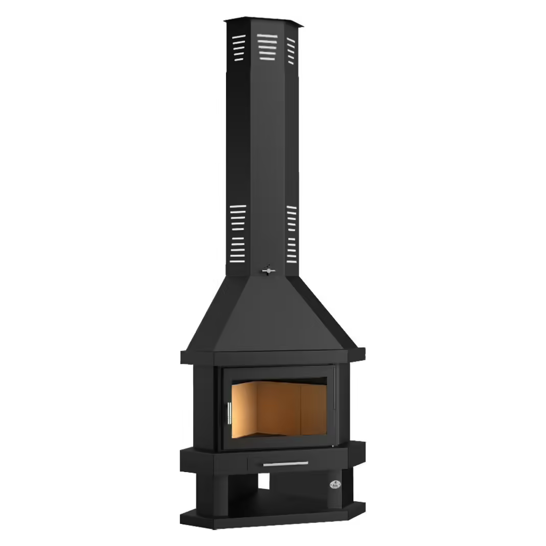 1-5-1.png Chimenea de Leña de Rincón C-200 R 13,8 kW - Imagen 1
