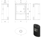 Estufa de leña AB2 10Kw - Imagen 11