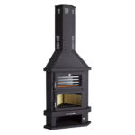 Chimenea de leña rincón con horno C-200 RH 13,8 kW