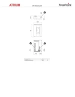 Estufa de pellet FREEPOINT Atrium 5 kW Antracita - Imagen 5