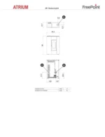 Estufa de pellet FREEPOINT Atrium 5 kW Blanca - Imagen 4