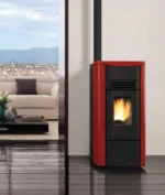 Estufa de pellet LA NORDICA Giusy Evo 7 kW burdeos - Imagen 2