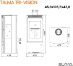 Estufa de leña SUPRA Talma - Imagen 4