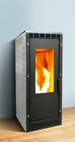 Estufa de pellet canalizable BIO+ 11 kW negro/blanco - Imagen 3