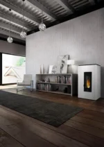 Estufa de pellet FREEPOINT Atrium 5 kW Blanca - Imagen 2