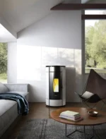 Estufa de pellet FREEPOINT Globe 10,5 kW blanco - Imagen 2