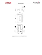 Estufa de pellet FREEPOINT Atrium 5 kW burdeos - Imagen 4