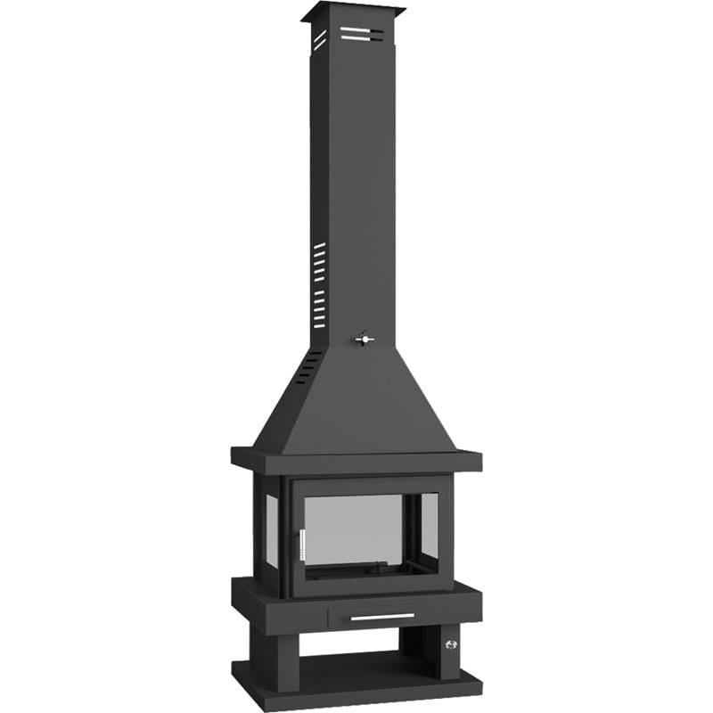 2-21.jpg Chimenea de Leña Central C-104 13kW - Imagen 1