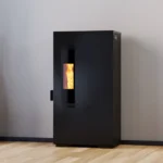 Estufa de Pellet Mini 5kW Negro - Imagen 2