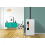 Estufa de Pellet Mini 5kW Blanco - Imagen 2
