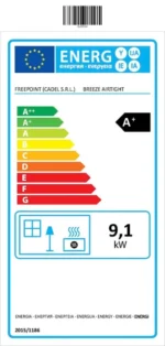 Estufa de pellet FREEPOINT Breeze WiFi 8.67 kW negra - Imagen 3