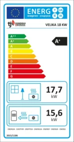 Hidroestufa de pellets TJ Velika 18 kW beige - Imagen 6