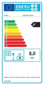 Estufa de pellet Eco ORPHÉE 8 kw negro - Imagen 5
