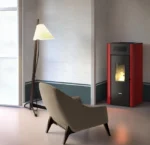 Estufa de pellet Amaranto burdeos de 9kW - Imagen 2