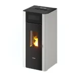 Estufa de pellet Amaranto blanca de 9kW