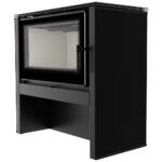 Estufa de leña JUNO 12 kW panel negro - Imagen 4