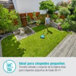 Gardena cortacésped a batería jardines pequeños 22/18 V HandyMower Power for All Gris / Azul - Imagen 3