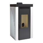 Estufa de Pellets Aire Frontal BP-200 12 kW Blanco