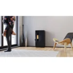 Estufa de Pellet Mini 5kW Negro - Imagen 3