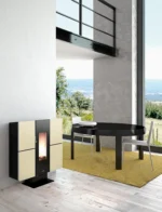 Estufa de pellet FREEPOINT SMALL beige de 9 kw - Imagen 2