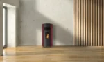 Estufa de pellet canalizable REDPOD Indie 9 kW roja - Imagen 2