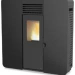 Estufa de pellet canalizable REDPOD First Advance Slim 8 kW negra