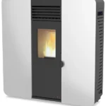Estufa de pellet canalizable REDPOD First Advance Slim 8 kW blanca