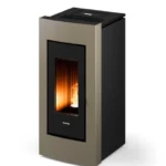 Estufa de pellet canalizable FREEPOINT Go 10.5 kW bronce