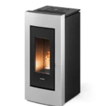Estufa de pellet canalizable FREEPOINT Go 10.5 kW blanca