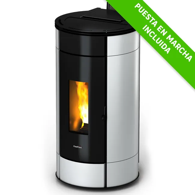 3790696.webp Estufa de pellet FREEPOINT Globe 10,5 kW blanco - Imagen 1