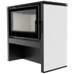 Estufa de leña JUNO 12 kW panel blanco - Imagen 4