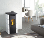 Estufa de Pellets BP-100 8,5 Kw Blanco - Imagen 2
