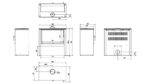 Estufa de leña JUNO 12 kW panel blanco - Imagen 6