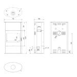 Estufa de leña ABS2 ROLLO 10 kW - Imagen 7