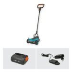 Gardena cortacésped a batería jardines pequeños 22/18 V HandyMower Power for All Gris / Azul - Imagen 8