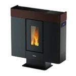 Estufa de pellets canalizable FREEPOINT Moon WiFi 10kW moka