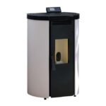 Estufa de Pellets BP-100 C 9,8 kW Blanco