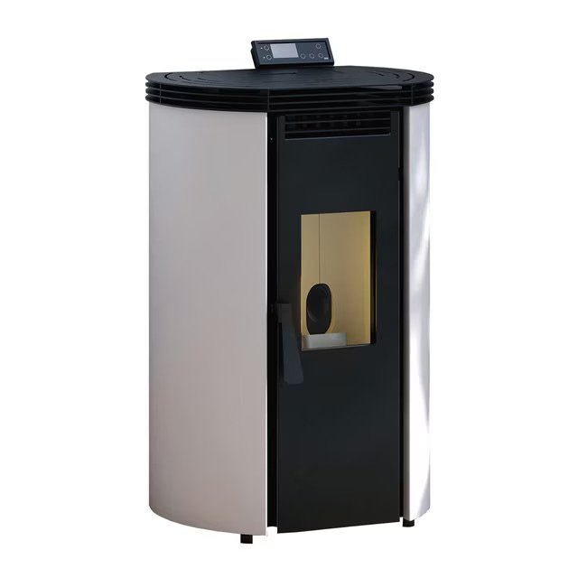 A.jpeg Estufa de Pellets BP-100 C 9,8 kW Blanco - Imagen 1