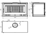 Estufa de Leña M-100 FK 13,3 kW Interior Fundición - Imagen 3