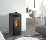 Estufa de Pellets BP-100 8,5 Kw Negro - Imagen 2
