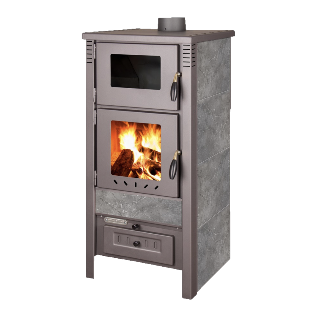 Estufa-de-lena-TAURUS-horno-gris.png Estufa de leña TAURUS + horno gris - Imagen 1