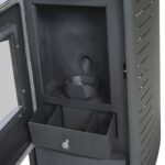 Estufa de pellets Nemaxx P6 en acero negro con mando a distancia – 6kW ECO-Mode - Imagen 3