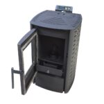 Estufa de pellets Nemaxx P6 en acero negro con mando a distancia – 6kW ECO-Mode - Imagen 2
