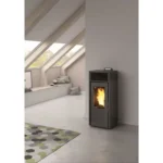 Estufa de pellets modular INVICTA Nola 7 kW - Negro - Imagen 2